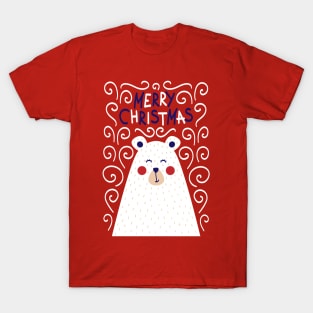 Merry Christmas Polar Bear T-Shirt